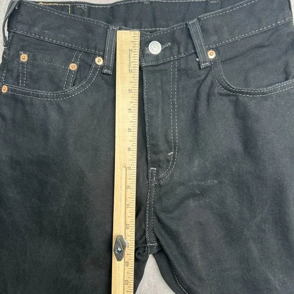 Levis 517 Jeans Men's Size 30x30 Boot Cut Black Denim Cowboy Western Dark Wash - Picture 3 of 9